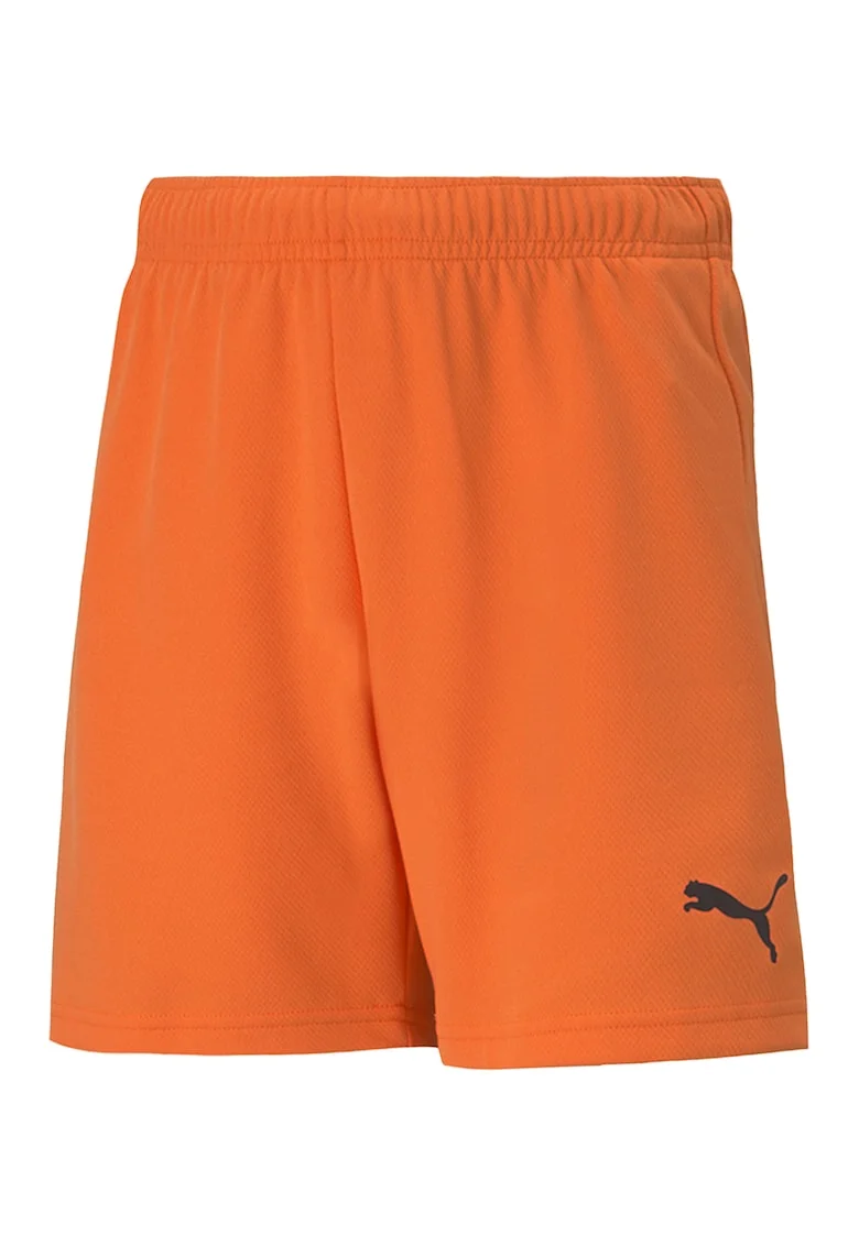 Pantaloni scurti cu banda elastica in talie pentru fotbal, Portocaliu mandarina