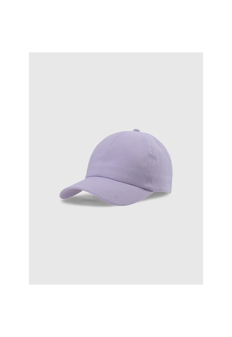 Caciula  unisex, violet, L/XL, bumbac, 6 panouri