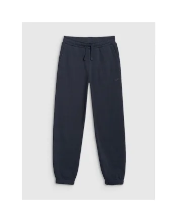 Pantaloni sport copii,  albastru marin, stil sportiv, textil, pentru fete