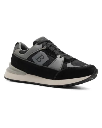Pantofi sport barbati,  5904862873954, Negru, Textil,