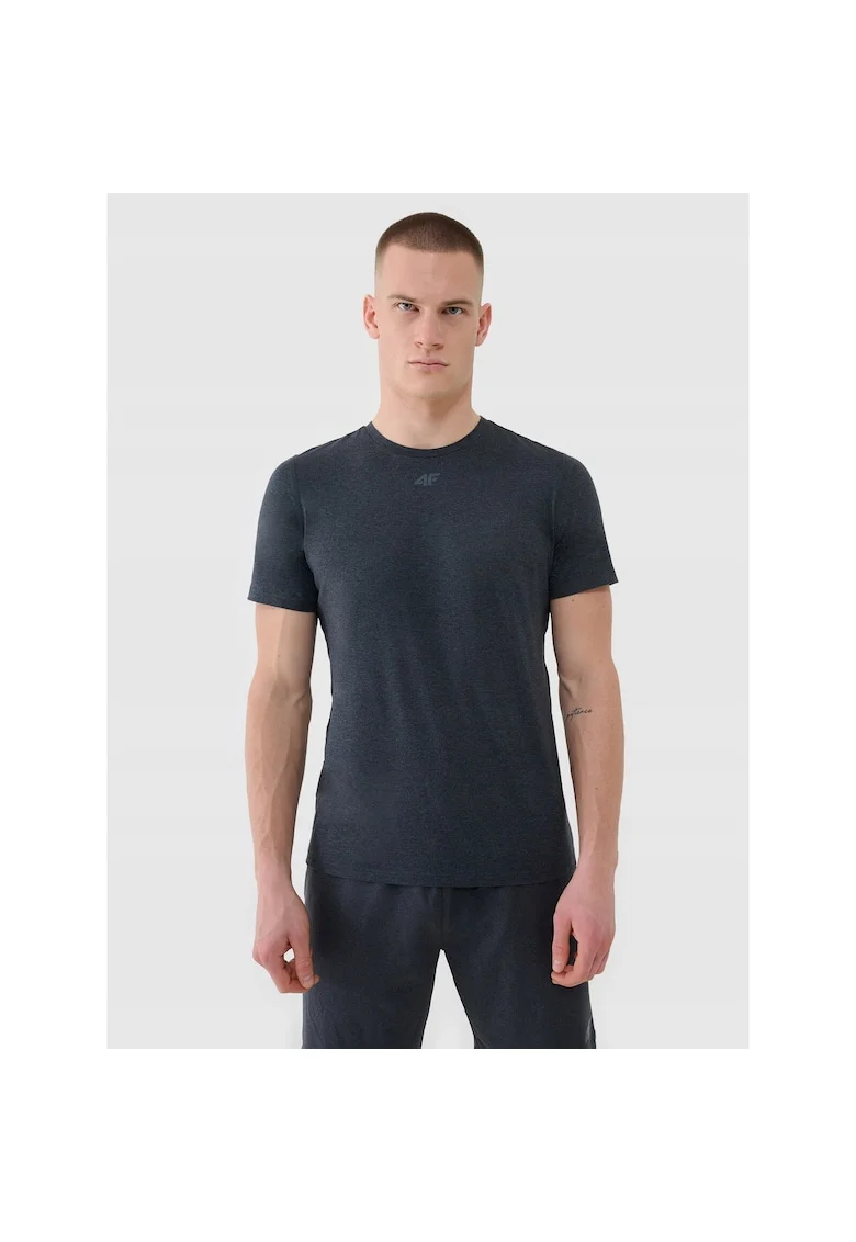 Tricou Antrenament Barbati Antracit,  4FDry, Uscare S-3XL, Gri inchis