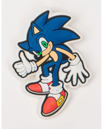Talisman Jibbitz Sonic, Alb/Albastru deschis