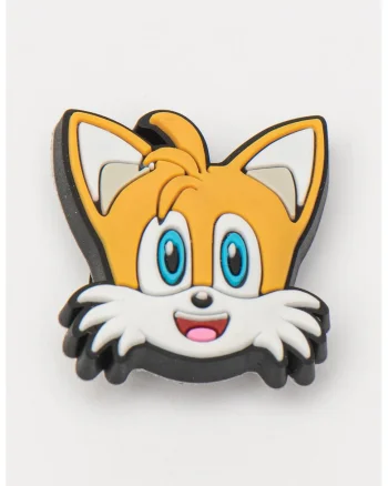 Talisman pentru saboti Jibbitz Sonic, Alb/Galben mustar