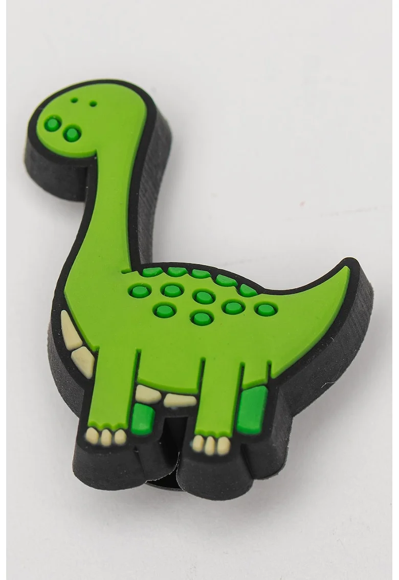 Talisman cu design dinozaur, pentru saboti, Verde deschis