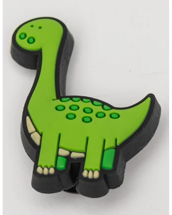 Talisman cu design dinozaur, pentru saboti, Verde deschis