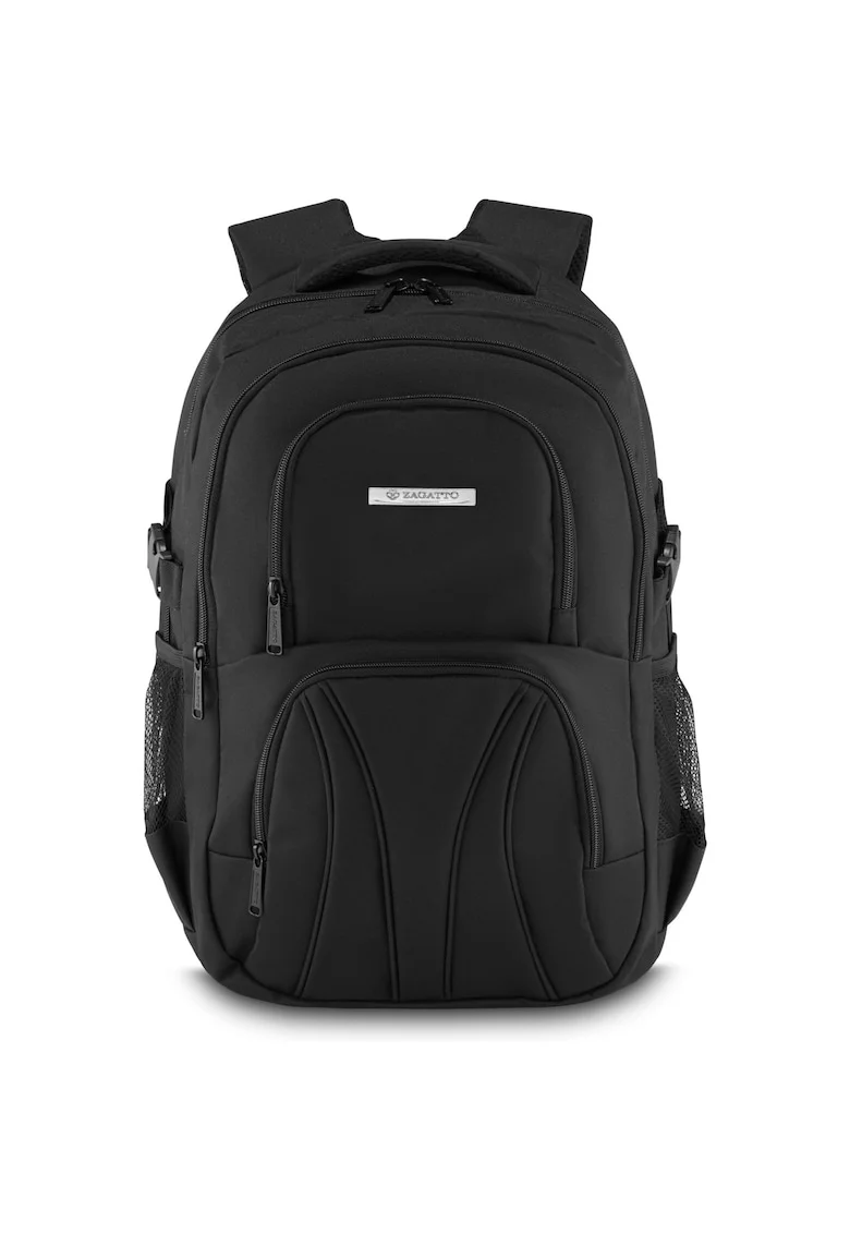 Rucsac, Negru, 40x33x17 cm, Compartiment laptop 17", Curele de compresie, ZG868