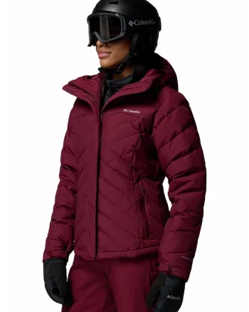 Jacheta cu gluga Skin Lay D Down V, Visiniu