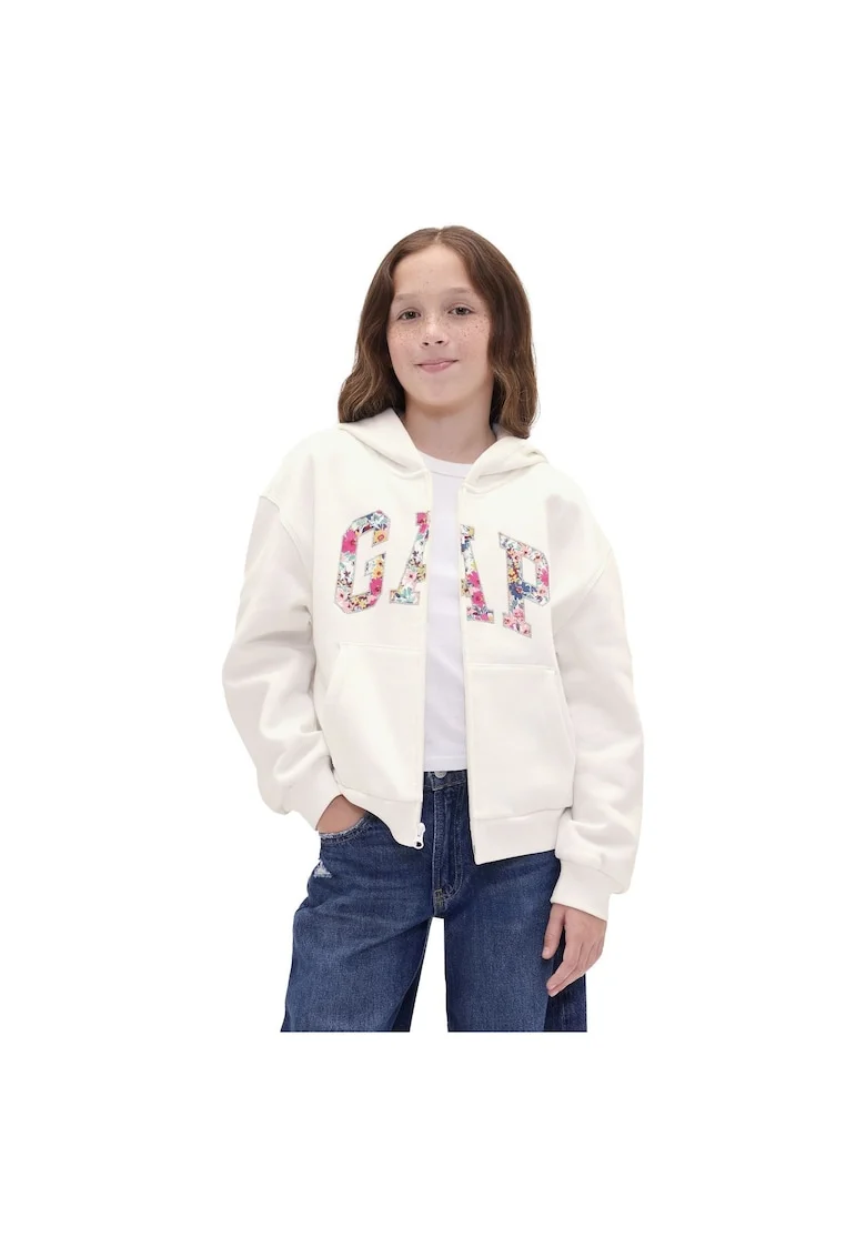Hanorac  Logo Hoodie Zip 82407700 Copii Alb, Alb