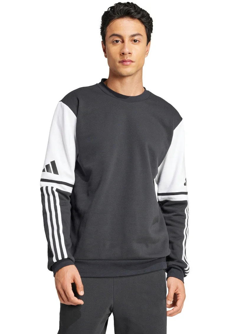 Bluza sport barbati  Squadra 25, gri, bumbac si poliester reciclat, croiala regulata,