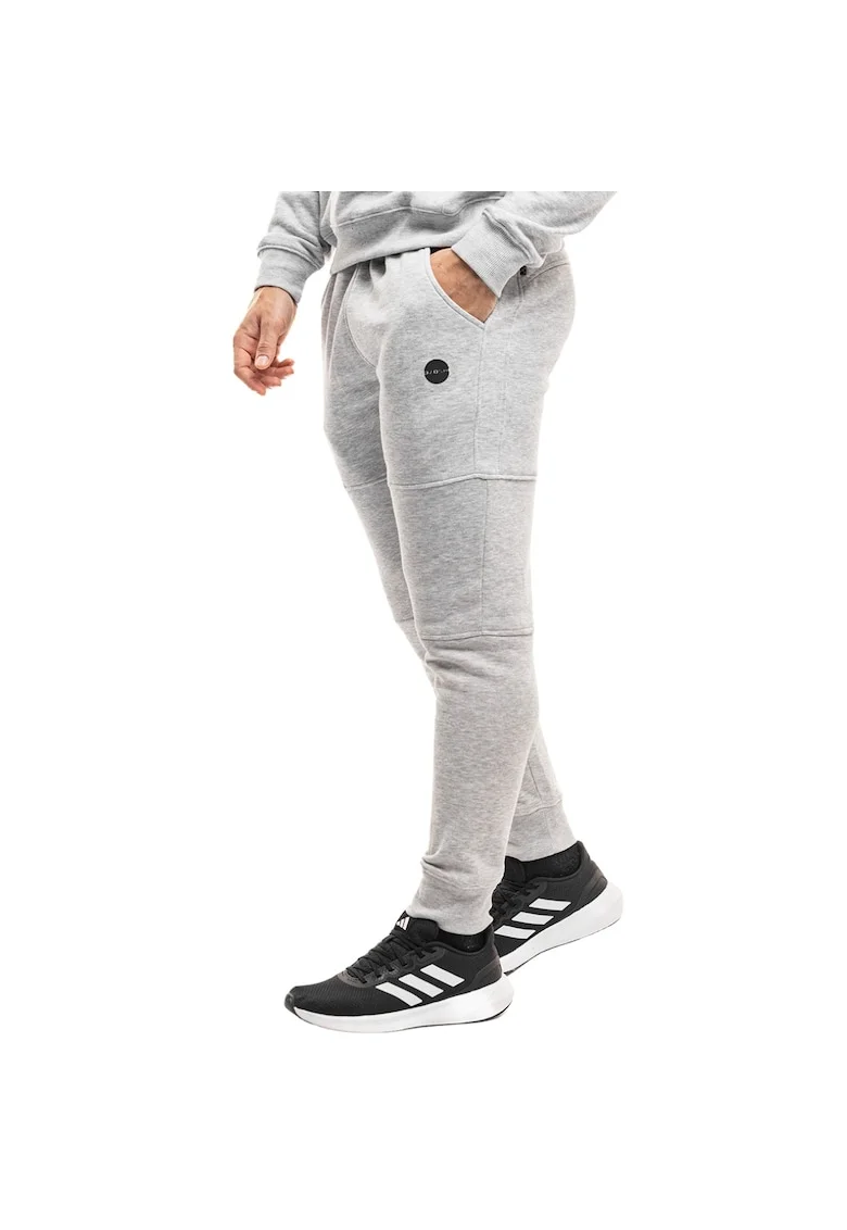 Pantaloni sport barbatesti  James, gri, bumbac, croiala confortabila