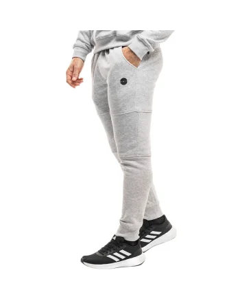 Pantaloni sport barbatesti  James, gri, bumbac, croiala confortabila