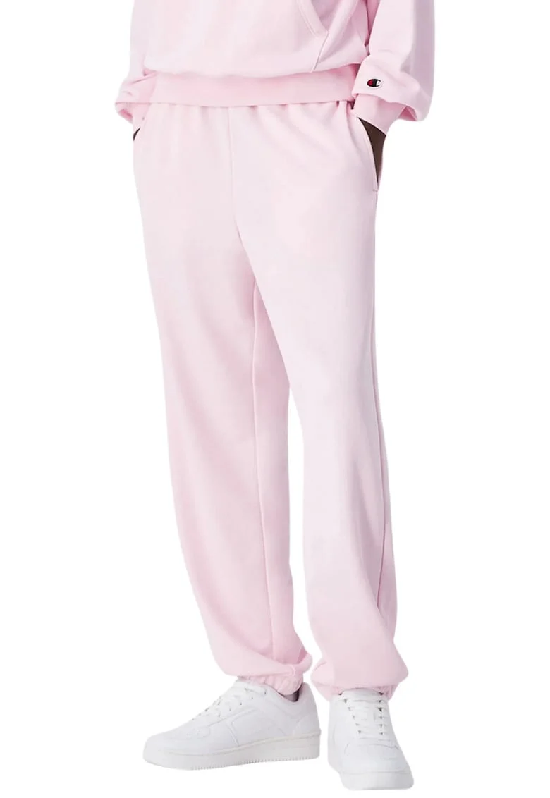 Pantaloni sport dama  bumbac/poliester, roz deschis