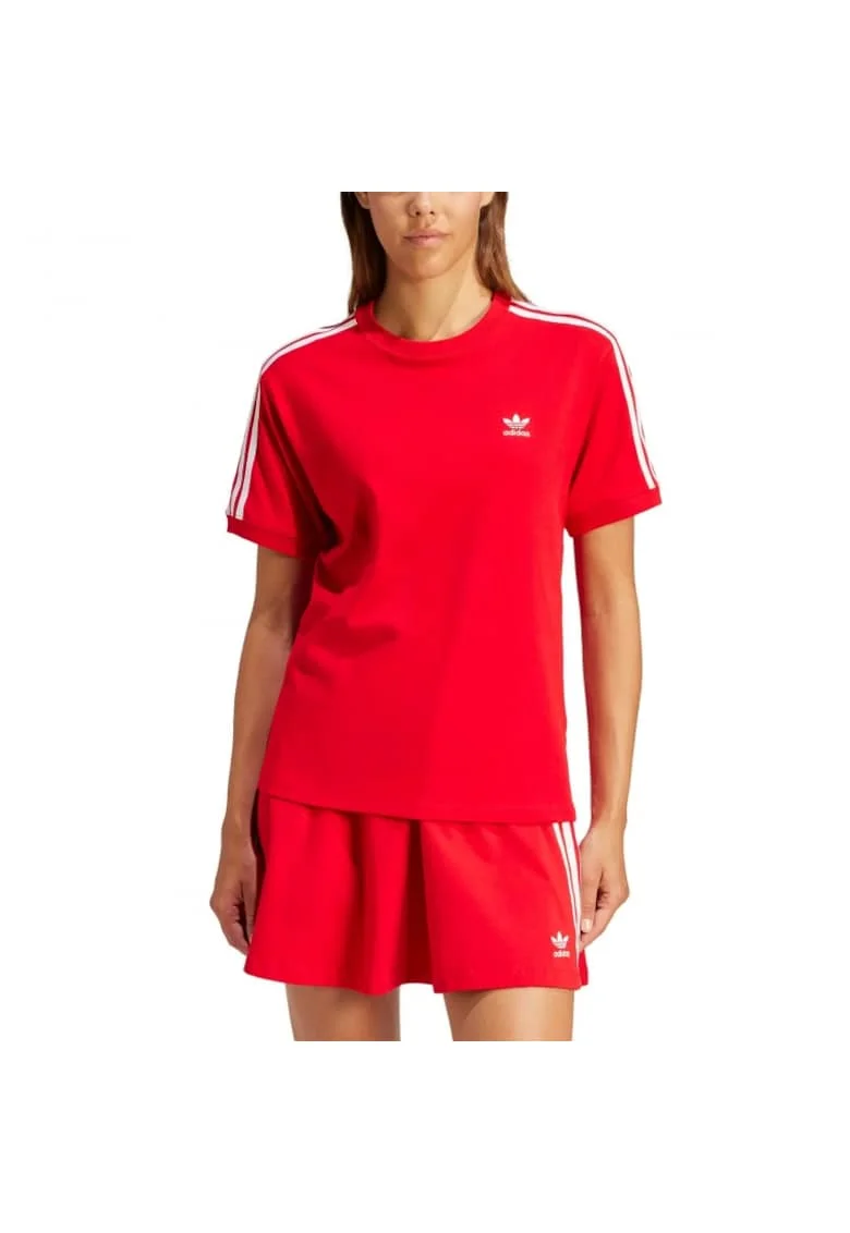 Tricou sport dama,  Better Scarlet, 3 dungi, rosu, bumbac
