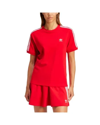 Tricou sport dama,  Better Scarlet, 3 dungi, rosu, bumbac