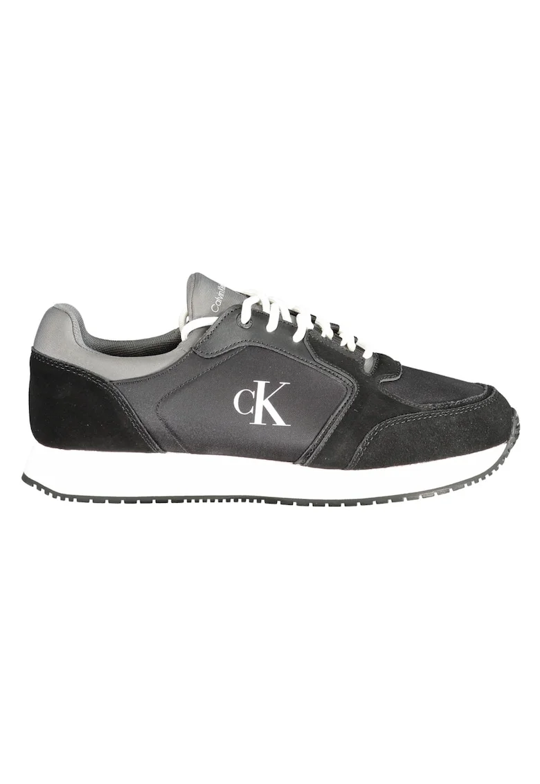 Pantofi sport barbati,  30% poliester, 30% piele, 40% poliuretan, Negru, 44, YM0YM01152