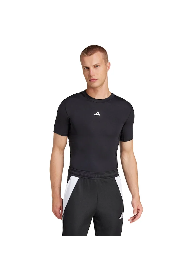 Tricou sportiv barbati,  JP4674, compresiv, negru, poliester reciclat
