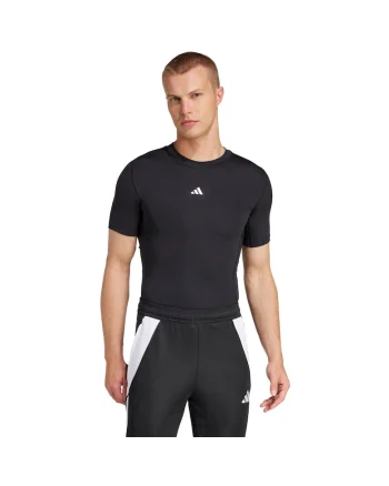 Tricou sportiv barbati,  JP4674, compresiv, negru, poliester reciclat