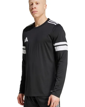 Tricou sportiv barbatesc  Squadra 25, maneca lunga, negru, poliester reciclat, set 2XL,