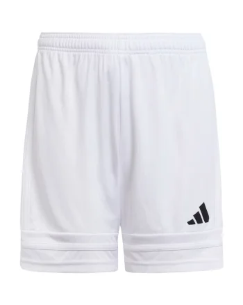 Pantaloni scurti copii, adidas, Squadra 25, albi, poliester reciclat