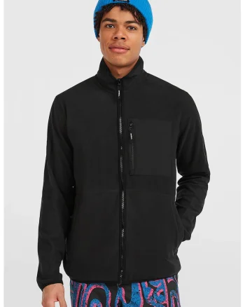 Jacheta din fleece, pentru schi Polartec, Negru stins