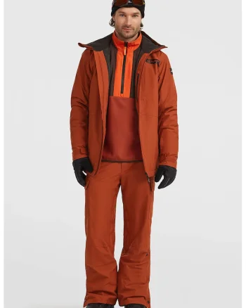 Pantaloni uni pentru schi FWC'Cruz, Portocaliu stins