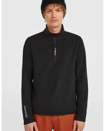 Jacheta din fleece cu fenta cu fermoar, pentru schi FWC Cruz Jack, Negru
