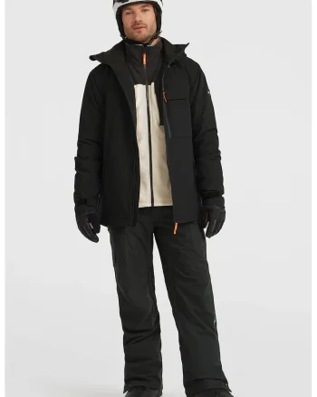 Pantaloni cu talie medie, pentru schi FWC'Peak, Negru