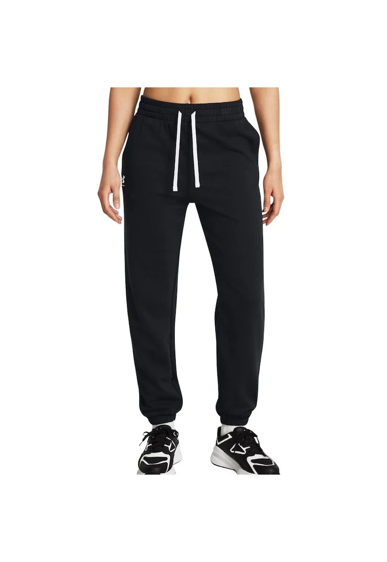 Pantaloni sport dama,  Rival Terry Jogger, negri, bumbac/poliester,