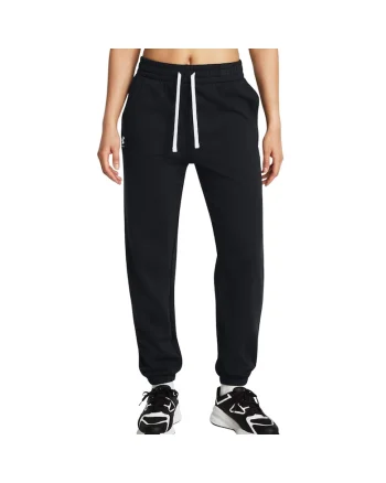 Pantaloni sport dama,  Rival Terry Jogger, negri, bumbac/poliester,