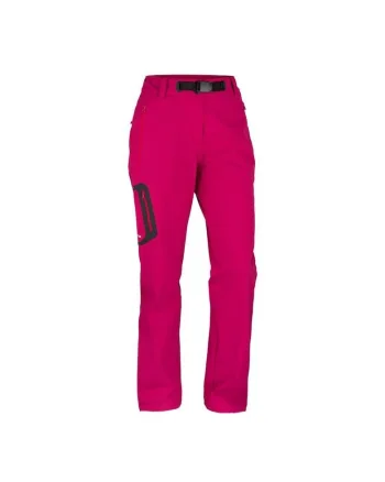 Pantaloni elastici de trekking extra lungi pentru femei Mattie, Roz