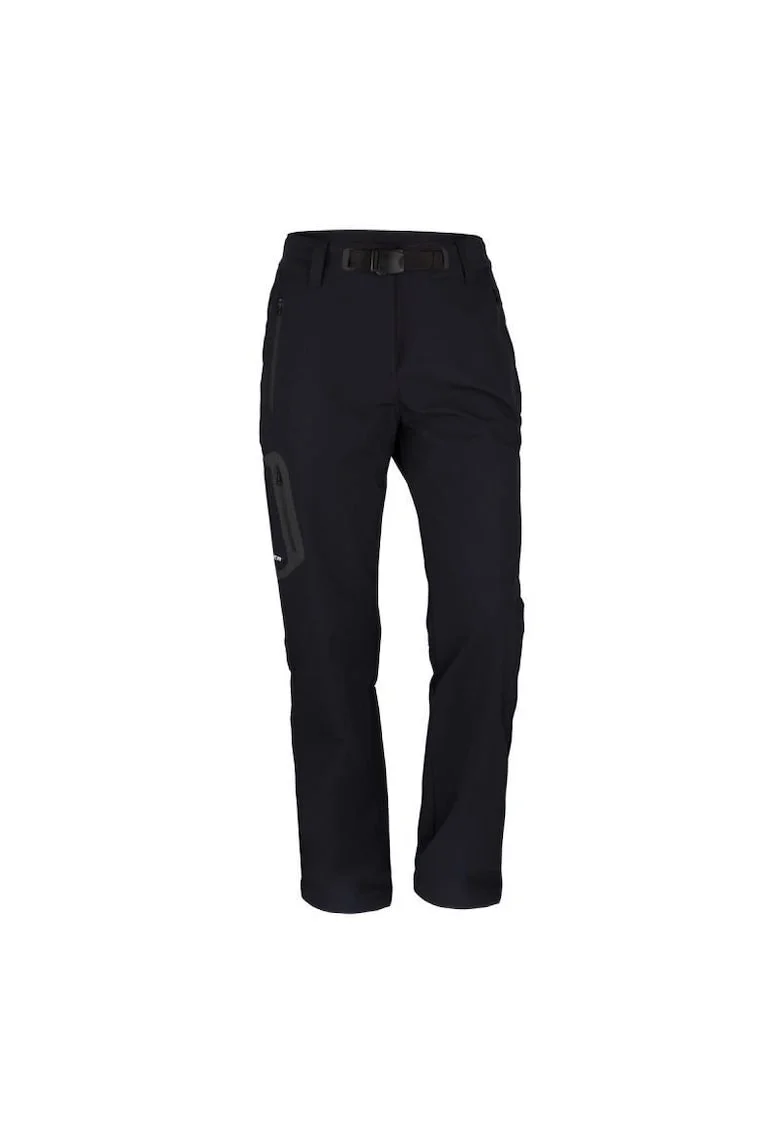 Pantaloni elastici de trekking extra lungi pentru femei Mattie, Negru