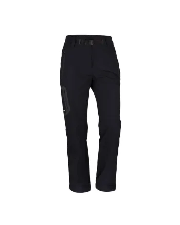 Pantaloni elastici de trekking extra lungi pentru femei Mattie, Negru