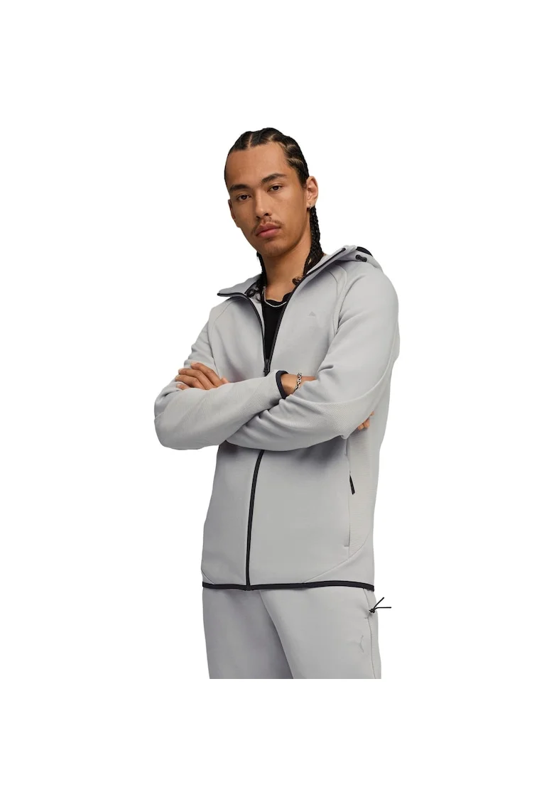 Hanorac barbati  Evostripe Fz Hoodie Dk, Gri