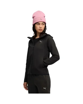 Jacheta femei  Evostripe Full-zip Hoodie Dk, Negru