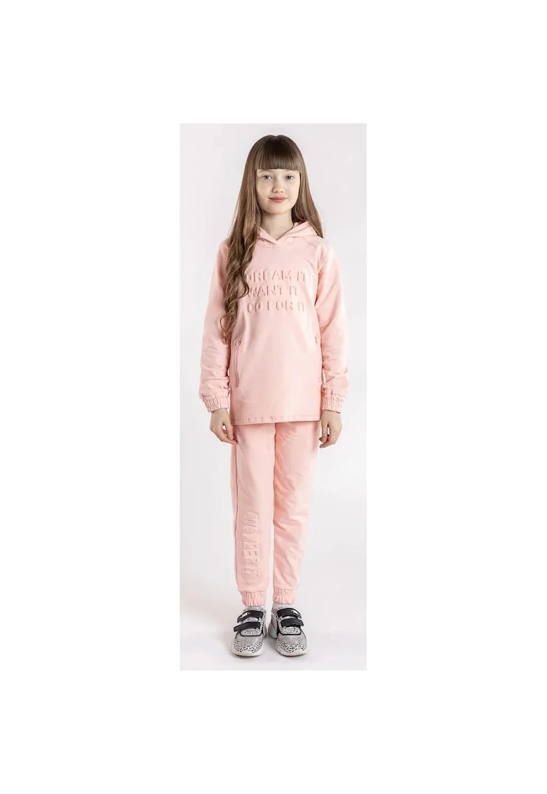 Pantaloni din bumbac cu imprimeu pentru fete, Roz