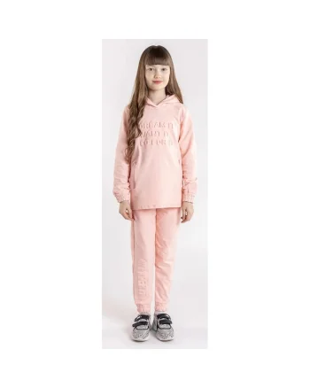 Pantaloni din bumbac cu imprimeu pentru fete, Roz