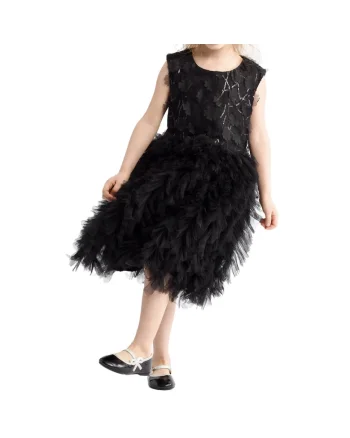 Rochie de fetite,  Valerie, Tul, Negru, Negru