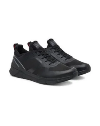 Pantofi sport pentru barbati,  305154927, piele ecologica, negru