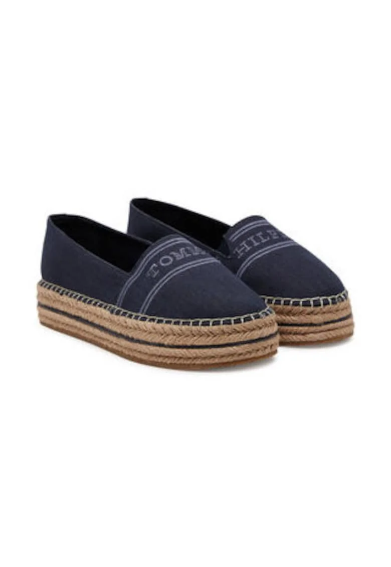 Espadrile pentru dama,  textil, bleumarin,
