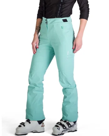 Pantaloni schi 10K/10K cu bretele dama Tamera, Verde deschis
