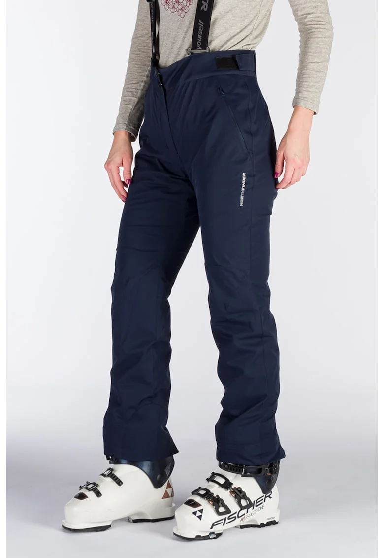 Pantaloni de schi 10K/10K cu bretele dama Maxine, Albastru ultramarin