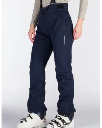 Pantaloni de schi 10K/10K cu bretele dama Maxine, Albastru ultramarin