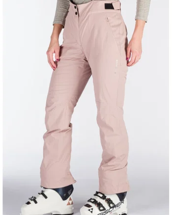 Pantaloni de schi 10K/10K cu bretele dama Maxine, Roz prafuit