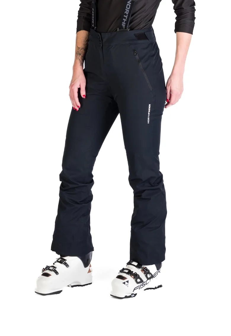 Pantaloni schi 10K/10K cu bretele dama Tamera, Negru
