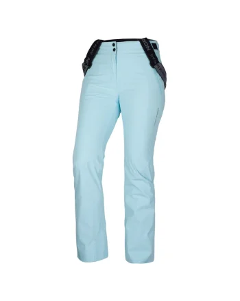 Pantaloni schi 10K/10K cu bretele dama Tamera, Albastru deschis