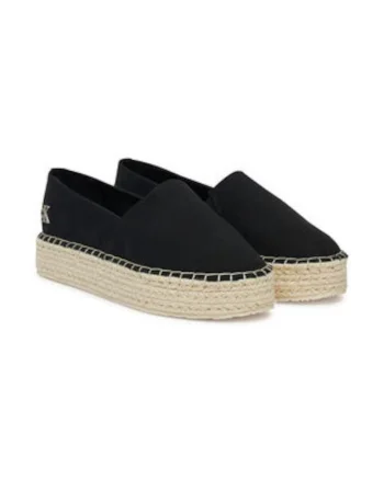 Espadrile dama,  textil, negru