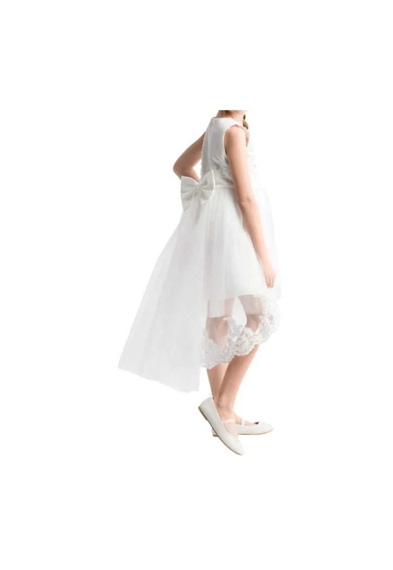 Rochie de fetite,  Tul, Alb, Alb