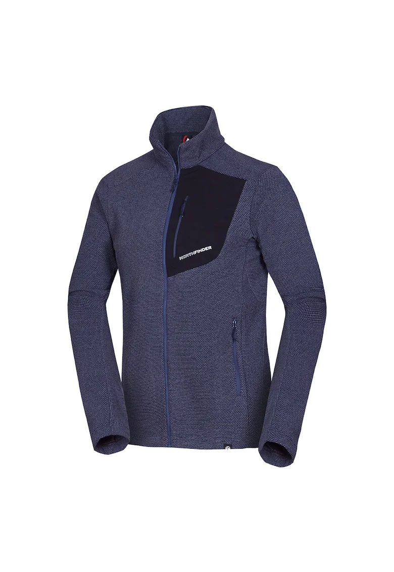 Bluza fleece melange barbati Trugberg, Bleumarin