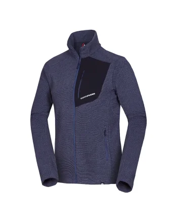 Bluza fleece melange barbati Trugberg, Bleumarin