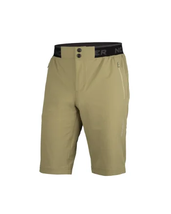 Pantaloni scurti cu talie elastica pentru barbati Roberto, Verde masliniu inchis